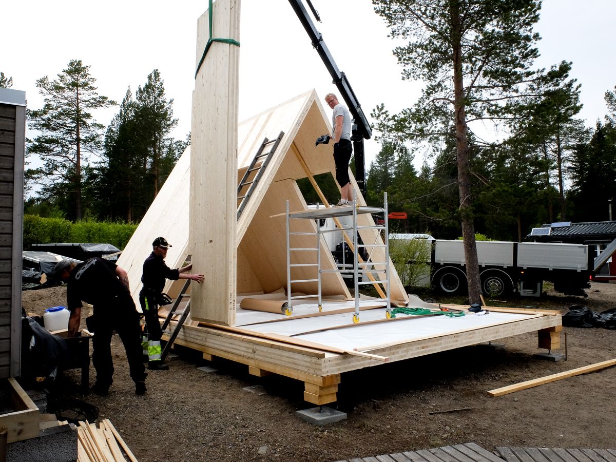 Дом А фрейм из CLT